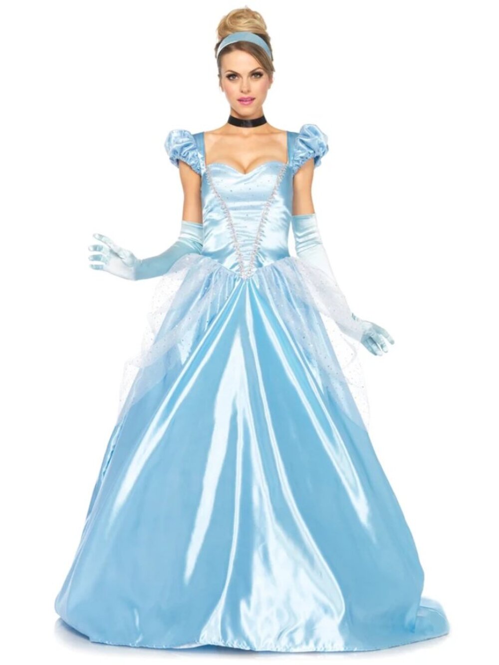 Cinderella Princess Blue Ball Gown Costume Dress